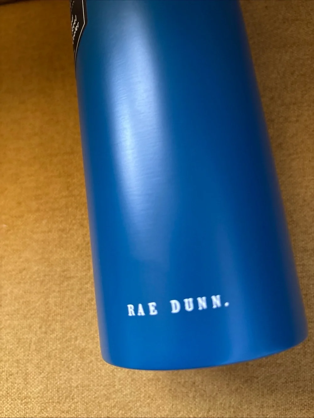 RAE DUNN “ADVENTURE IS OUT THERE” Slim-Can Cooler Stainless Steel 12oz BLUE -NEW
